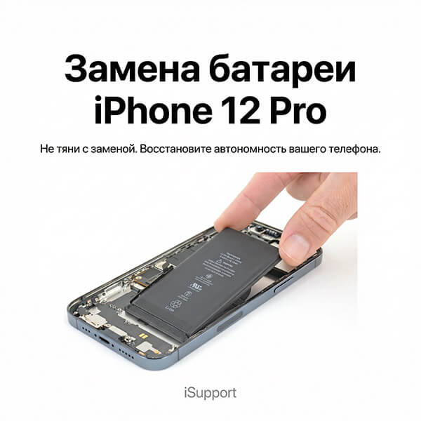 замена батарея iphone 12 pro