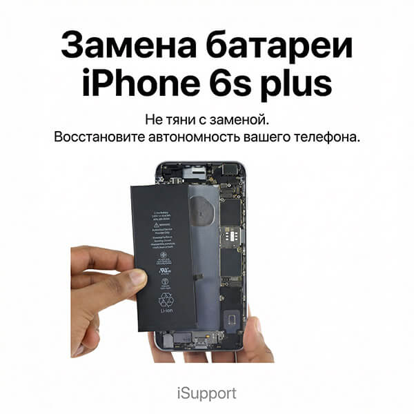 замена батарея iphone 6s plus