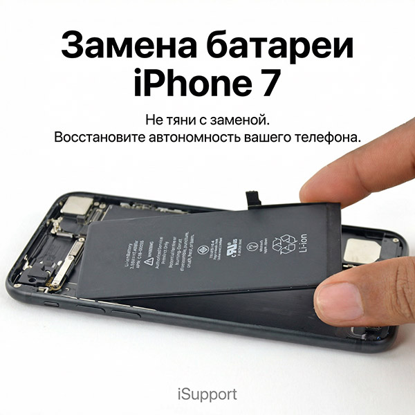 замена батарея iphone 7