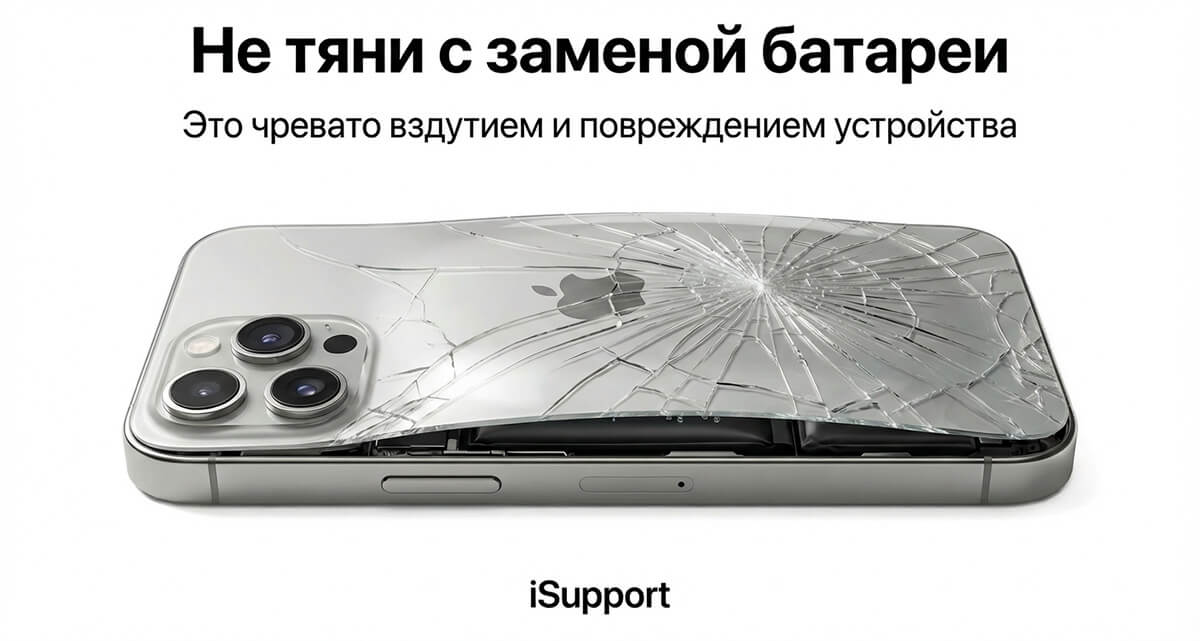 заменить батарею iphone